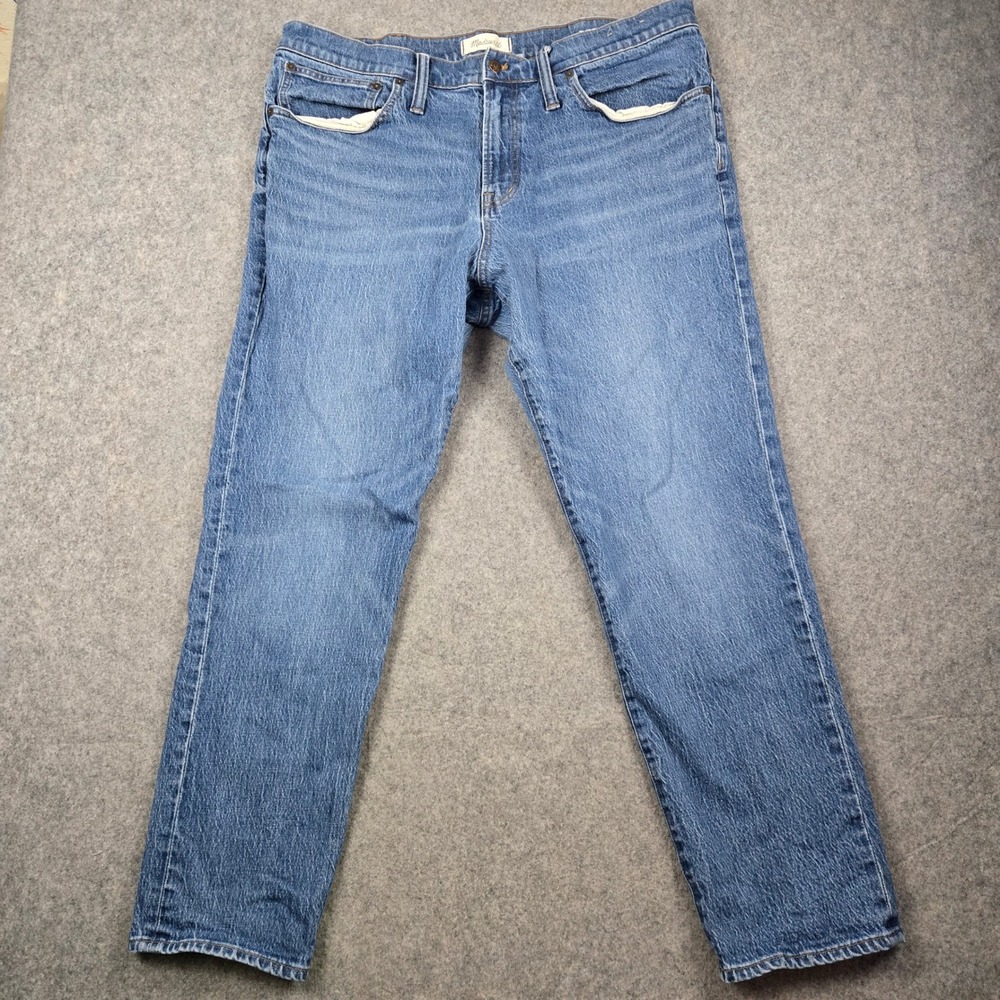 Madewell Relaxed Taper‎ Jeans Mens 40x29 Blue Medium Wash Denim Casual Workwear